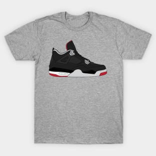 Jordan retro 4 bred deals shirt